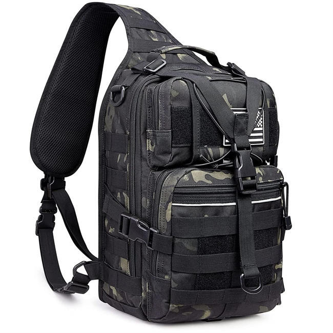 Tactical Sling Backpack Big Molle EDC Assault Range Bag Pack Military Style for Concealed Carry